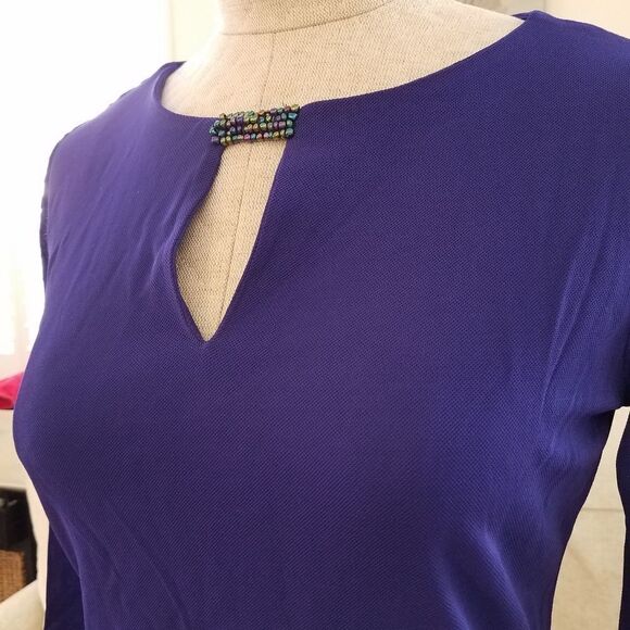 BOSS Epina Purple Top sz Small. - Picture 3 of 7